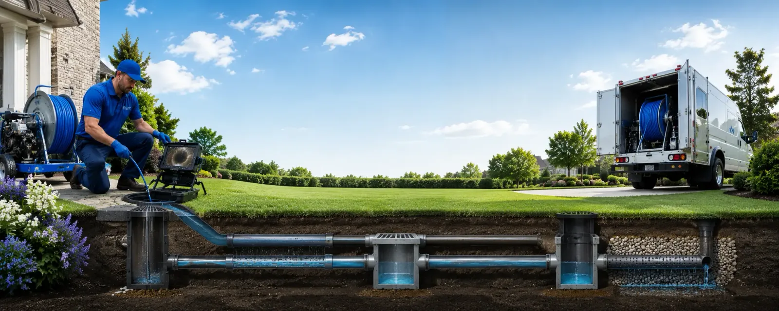 Outdoor drain cleaning information for Kincaid, WV